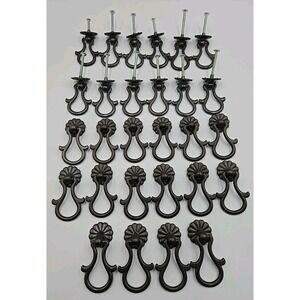 28 French Provincial Antique Drop Ring Drawer Pull Victorian Cabinet Handle